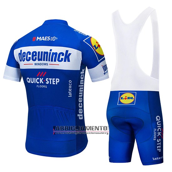 Abbigliamento Deceuninck Quick Step 2019 Manica Corta e Pantaloncino Con Bretelle Blu Bianco - Clicca l'immagine per chiudere